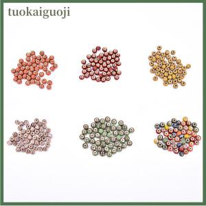 tuokaiguoji 6mm 50pcs ดอกไม้เคลือบเซรามิค spacer ลูกปัดสำหรับ DIY เครื่องประดับออกแบบอุปกรณ์เสริม