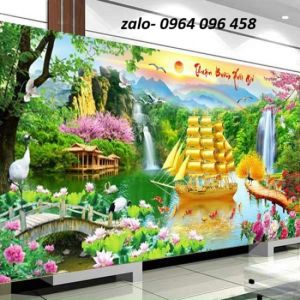 Tranh gạch 3d thuận buồm xuôi gió - VCX44