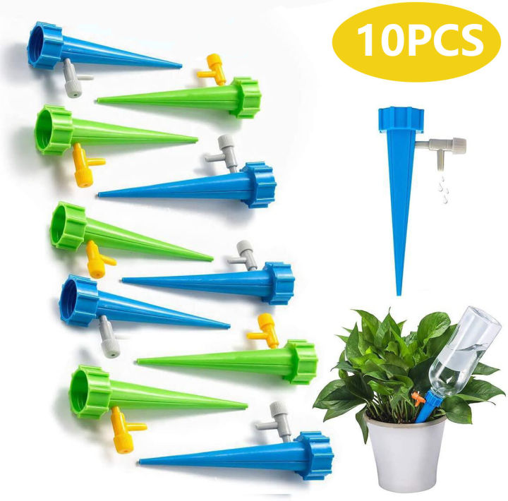 10pcs/Set 5PCS Blue+5PCS Green Lazy Man Automatic Watering Dripper