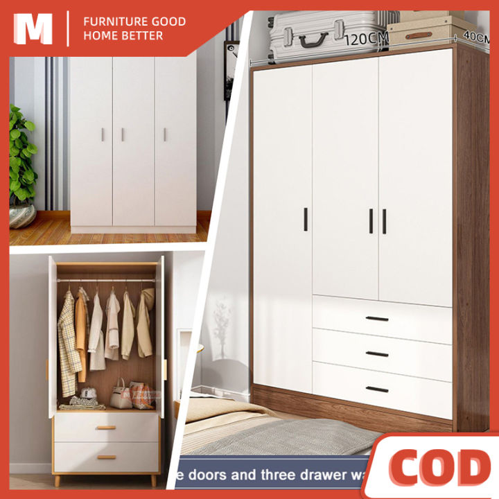 Wardrobe for Clothes Wood Furnitures Home 3 door Multi