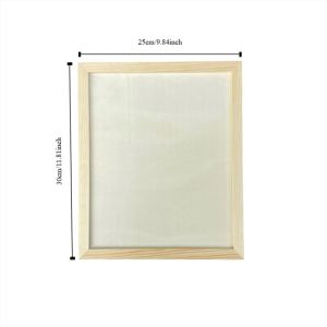 MUSCLEX Gỗ Khung đất sét trống Kích thước đa dạng Sáng tạo Khung tranh Thủ công bằng gỗ Trang trí tiệc Giá đỡ ảnh bằng gỗ Trẻ em vẽ tranh