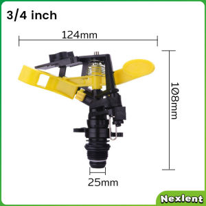 Nexlent Degree Automatic Rotation Sprinkler Adjustable Rocker Arm Nozzle Garden Agricultural Irrigation Tool