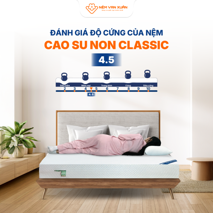 [MUA 1 TẶNG 7] Nệm Cao Su Non Classic Vạn Xuân Êm Ái Siêu Đàn Hồi Thông ...