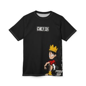 One Piece Luffy King Graphic Tee 100% Cotton Anime T-Shirt for Men FILFUTURE