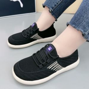 Free Shipping WomenS Spring New Collection: Lightweight Breathable Knit Casual Sneakers Perfect For Walking And Light Exercise