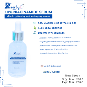 Passerby 10% Niacinamide Serum Target Melasma Pekas Large Pores Wrinkles Hyperpigmentation Acne Oily Skin