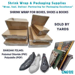 Shrink Wrap PVC and POF Plastic Heat Shrink Wrap Clear Plastic Wrap Sealer for Shoes Boxes & Books