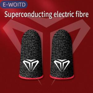 【E-WOITD】 New 1 cặp chơi game ngón tay tay tay áo đầu ngón tay thoáng khí cho pubg di động trò chơi