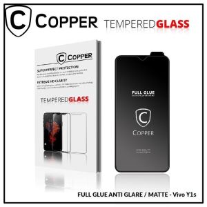 Vivo Y1s - COPPER Tempered Glass Full Glue Anti Glare - Matte