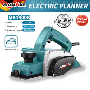 MONAKE Electric Planner Mesin Serut kayu Pasah Ketam alat planer MK1900B