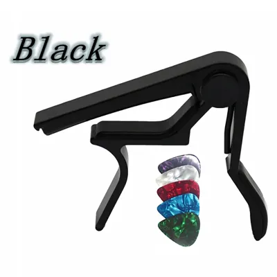 Quick Change Clamp Key Acoustic Classic Guitar Capo Aluminum Alloy Guitar Clamp Professional Key Trigger Capo with pick