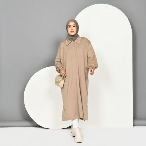 Mybamus X Gilda Priyadi (Free Belt) Midi Dress - Tunik Oversize Wanita