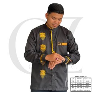 Promo Baju Kemeja Muslim Koko Bordir pintu aceh Pria Lengan Pendek Bahan TOYOBO Import Terbaru Gamis Cowok Pakaian Shalat Laki2 Koko Agam Terlaris Pria kurta lebaran lengan panjang murah