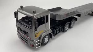 [MY Stock]1:20 Alloy Flatbed Large Truck Trailer 2.4G Remote Control Toy Hot Sale RC Engineering Vehicle Model