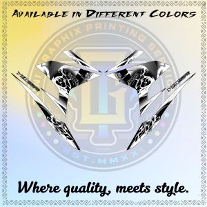 YAMAHA SNIPER 150 NEW HOLLOW SPARTA DECALS - PREMIUM LAMINATED STICKER