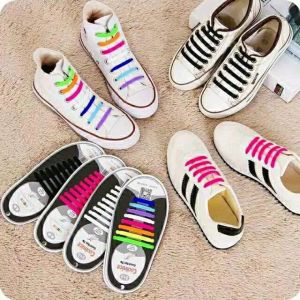 16 Pcs Tali Sepatu Karet Silikon Tali Silikon Aksesoris Sepatu