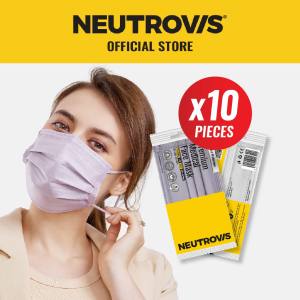 Neutrovis 4-Ply Premium Medical Face Mask 10s - Feather Iris (Individual Packing)