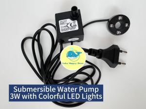 Pump 3W Color LED Water Fountain Water Features Fengshui Table top Desktop LED lights Water Pump Submersible Colorful LED Lights