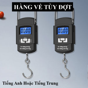 Cân Hành Lý 50Kg/110lb Kèm Pin Màn Hình LCD Cân Treo Mini Thiết Kế Nhỏ Gọn Cân Nhanh Dễ Dùng