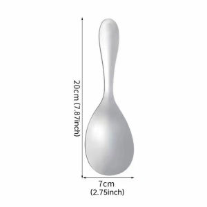 ข้าวเหล็กกล้าไร้สนิมช้อนในครัวอย่างหนาช้อนมือจับยาวเครื่องใช้บนโต๊ะอาหารอเนกประสงค์ที่คีบอาหารบุฟเฟ่ต์ช้อนสำหรับใช้ในครัวบนโต๊ะอาหาร