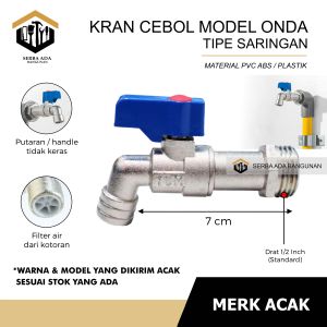 Kran cebol / gagang biru / mini/ kuat bagus murah kokoh 1/2”