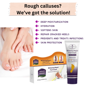 Foot Cream Moisturizing Foot Care Callus Remover Foot Treatment for Cracked Heels Repair Cracks and Dry Skin Dead Skin Remover Softens Calluses Nourish Feet Deep Hydration Relieve Foot Odor Heal Rough Skin Intensive Repair for Healthy Feet