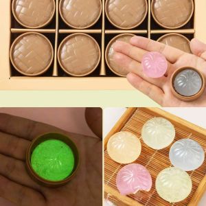 GIORGIONE 24pcs/set Food Shape Mini Dumplings Squishy With Steamer Soft Cute Squishy Crystal Bun Prank Toy Squeezable Fidget Sensory Toy Kids Toy