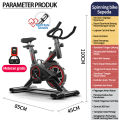 Spinning bike Sepeda statis peralatan fitness dalam ruangan yang sangat tenang. 