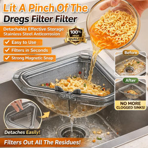 Sink Filter Basket Magnetic Drain Basket Easy Installation Space Saving Kitchen Organizer
