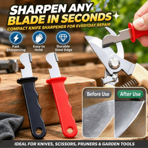 Odd-shaped Blade Sharpening Tool Professional Kitchen Knife Sharpener Diamond Knife Scissors Sharpener for All Blades Including Garden Shears