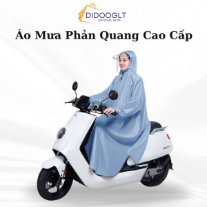 Áo mưa đi xe toàn thân có kính chắn nước phong cách Nhật Bản mới cao cấp tiện dụng an toàn