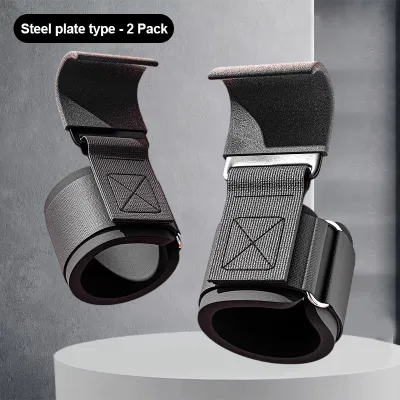 Weight Lifting Hooks Hand-Bar Wrist Straps Pull-ups Power Training Grip Dumbbell Hook Workout Bodybuilding Gym Fitness Equipment Pull-Ups-Hooks