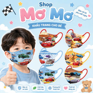 Khẩu trang cho bé in hình Stitch dành cho bé 3-9 tuổi (14-27kg)- (túi 10 cái)