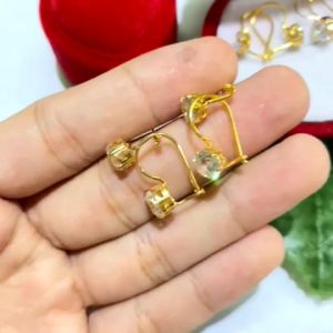 Anting Desy Perak 925 Sepuh Emas Kuning