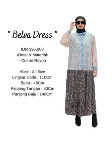 NEW BELVA DRESS BY SECONDSIGN BAHAN PREMIUM ALL SIZE DRESS WANITA CANTIK KEKINIAN PAKAIAN MODIS LUCU