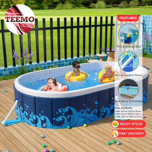 TEEMO 1.6m/2.1m/2.6m Non Inflatable Swimming Foldable Kids Pool For Outdoor Playing Water Baby Pool Big Size Kolam Renang Kolam Mandi Besar - Fulfilled by TEEMO SHOP
