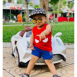 Bộ quần áo siêu nhân siêu anh hùng bé trai size bé sơ sinh đến 5 tuổi chất cotton nhà HoLa Kid