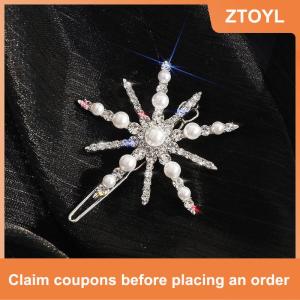 【ZTOYL】 กิ๊บติดผมดอกไม้พลอยเทียมแฟชั่นสำหรับผู้หญิงกิ๊บติดผมสำหรับเจ้าสาวในงานแต่งงาน