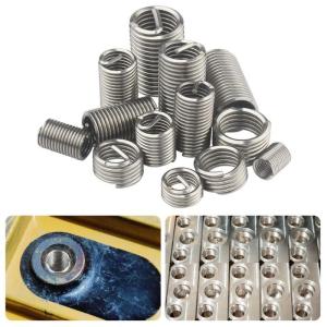 60pcs Metric Coarse Pitches Steel Thread Inserts Corrosion Resistant Inserts for Automotive Machinery & Appliance Repair
