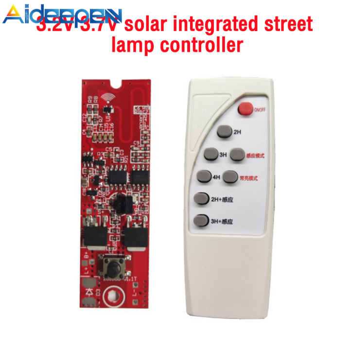 Aideepen 3.2V/3.7V Solar Lamp Circuit Board Remote Control Street Lamp ...