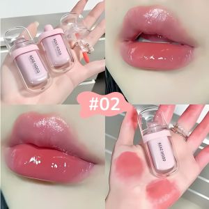 KEKEMOOD Lip Balm Glaze Lipstick Melembabkan Natural Ringan Watery XX313