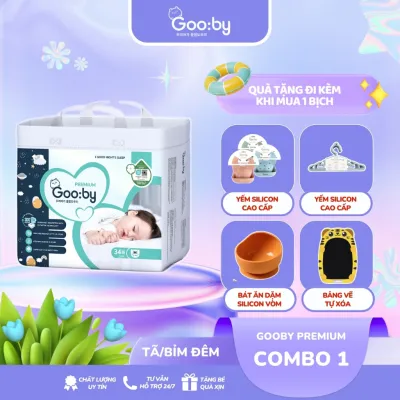 Bỉm quần Gooby Premium Chuyên gia bỉm đêm chống tràn 12h size NB42S38M32L28XL26XXL243XL22 cho bé 6 đến 24kg