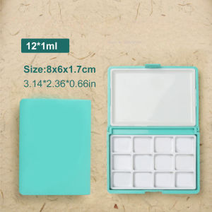 12/24Grid Watercolor Pigment Distribution  0.5ml/1ml Color Block  Empty  Art Supplies Watercolor Painting Pigment Palette