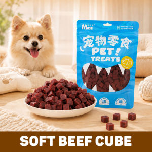 Pawny 500g Pet Snacks Teeth Grinding Beef Stick Cube Meat Strip Dog treats Beef Dog Training Snacks