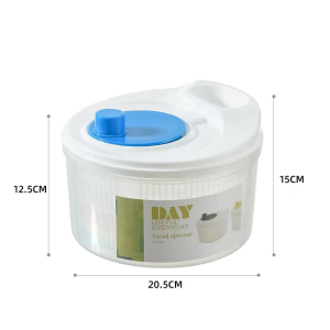 3L Manual Salad Vegetable Dryer Fruits Washer Spinner Kitchen Washing Basket Lettuce Dehydrator