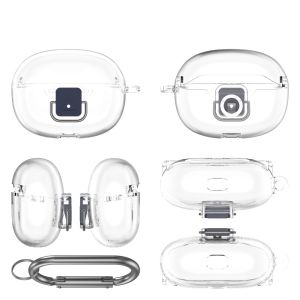 CHUN053634 with Keyring Earphone Case Dustproof Anti-Fall Earbuds Cover Lightweight Anti-scratch Headphone Protective Case for SHOKZ Open Dots ONE Travel