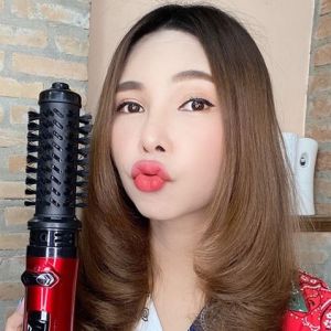 ไดร์ม้วนผมอัตโนมัติ หมุนได้ ซ้าย-ขวา มี 2 แกน เป่าแห้ง ยืดตรง ทําวอลลุ่ม