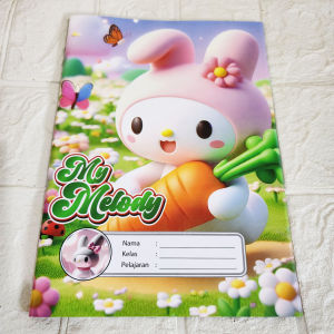 SAMPUL BUKU  ISI 20 LEMBAR KARAKTER KARTUN LUCU- LUCU UKURAN KWARTO