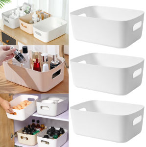 Household Storage Basket Office Desktop Sundries Organizer Bin Student Dormitory Snacks Cosmetics Storage Box