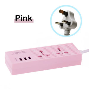 Power Socket Power Strip UK Plug Socket 2500W Fast Charging Power Extension Plug with 6 USB Ports & 3 Outlets Socket Adapter 2-Meter Power Strip Desktop Extension Plug with USB Charger 插座